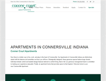 Tablet Screenshot of connersville-apts.com